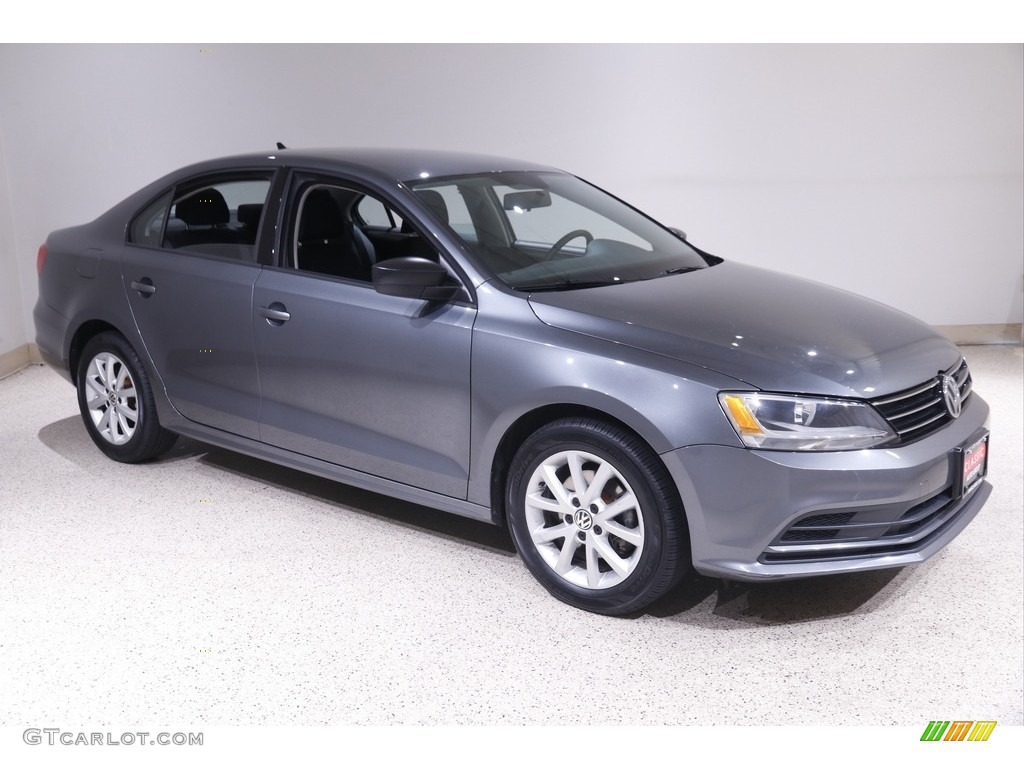 Platinum Gray Metallic 2015 Volkswagen Jetta SE Sedan Exterior Photo #142970792
