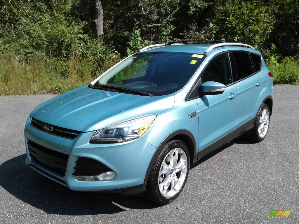 2013 Escape Titanium 2.0L EcoBoost 4WD - Frosted Glass Metallic / Charcoal Black photo #3