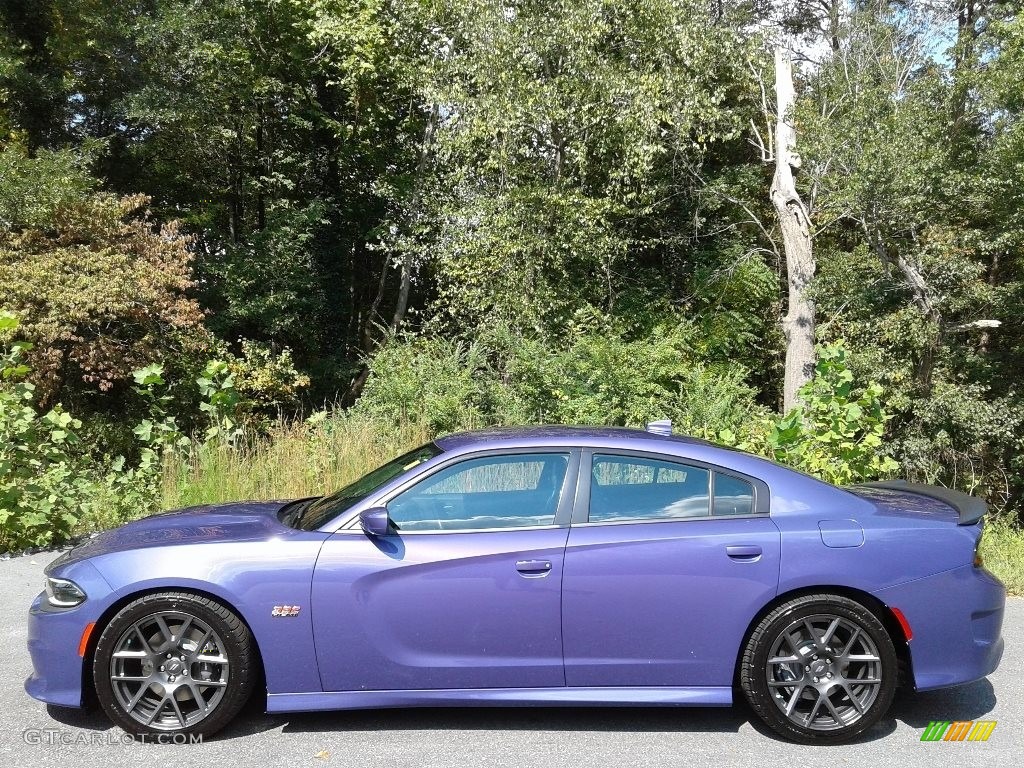 2018 Charger R/T Scat Pack - Plum Crazy Pearl / Black photo #1