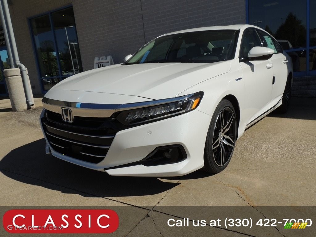 2021 Accord Touring Hybrid - Platinum White Pearl / Ivory photo #1