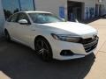 2021 Platinum White Pearl Honda Accord Touring Hybrid  photo #3