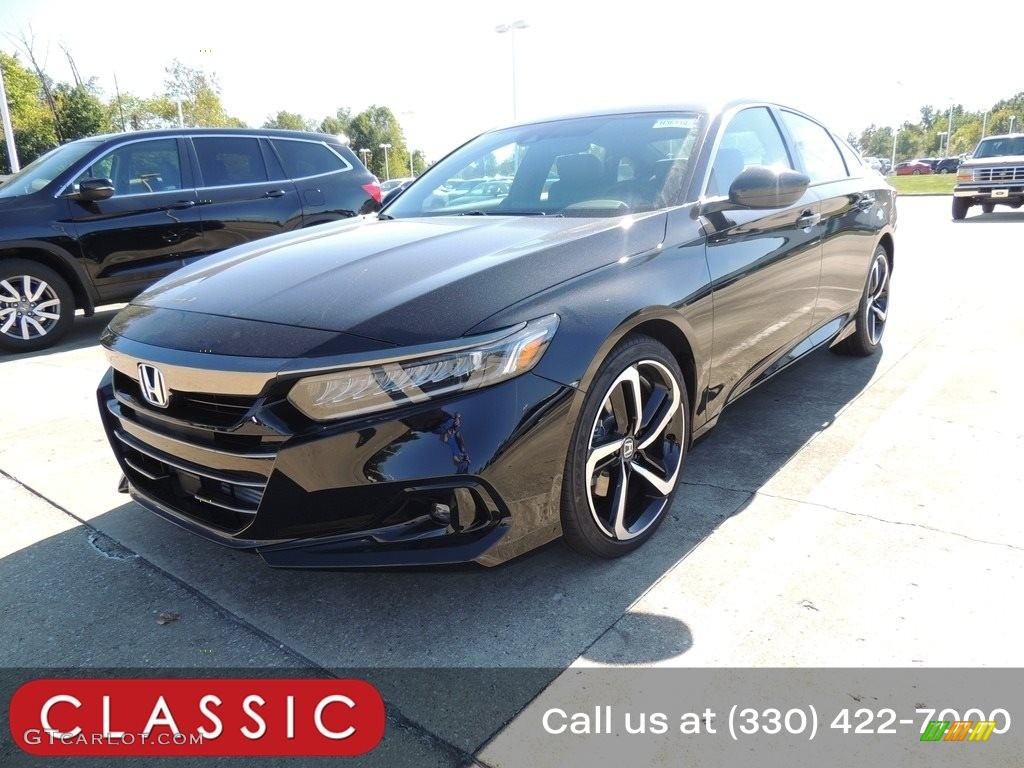 2021 Accord Sport - Crystal Black Pearl / Black photo #1