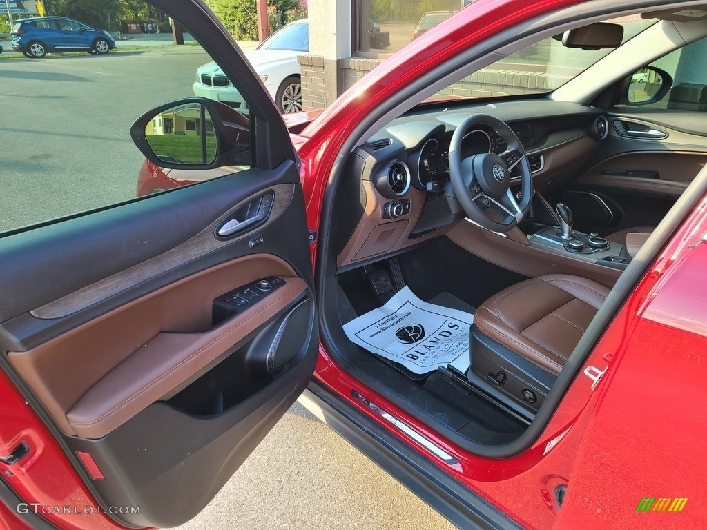 Chocolate Interior 2019 Alfa Romeo Stelvio Ti AWD Photo #142973054