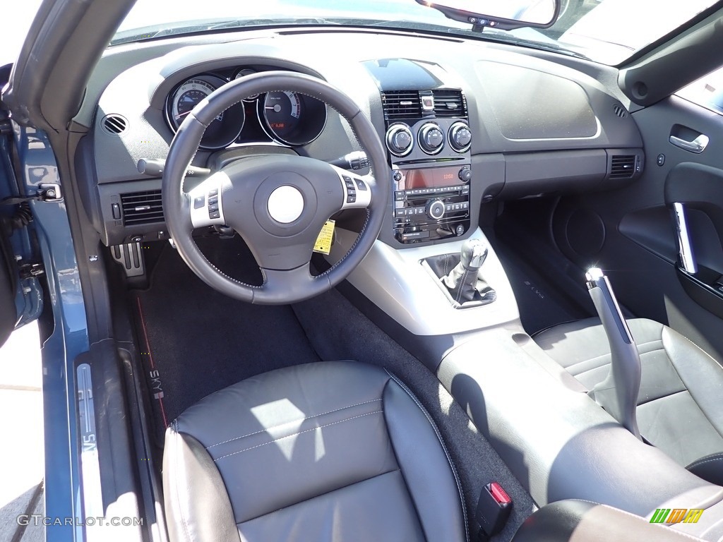 Black Interior 2008 Saturn Sky Red Line Roadster Photo #142973321