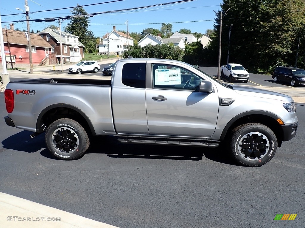 Iconic Silver Metallic 2021 Ford Ranger STX SuperCab 4x4 Exterior Photo #142974260