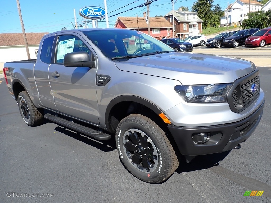 Iconic Silver Metallic 2021 Ford Ranger STX SuperCab 4x4 Exterior Photo #142974279