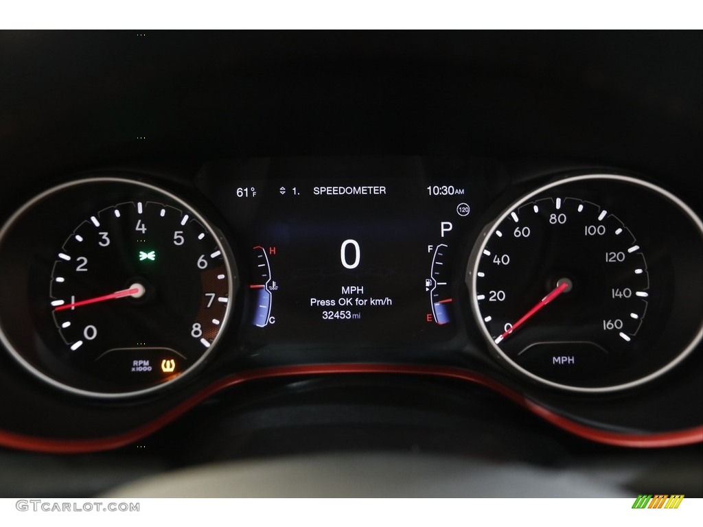 2017 Compass Trailhawk 4x4 - Rhino / Black/Ruby Red photo #8