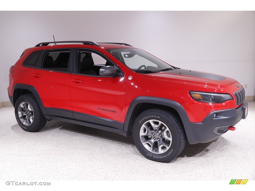 2019 Cherokee Trailhawk 4x4 - Firecracker Red / Black photo #1