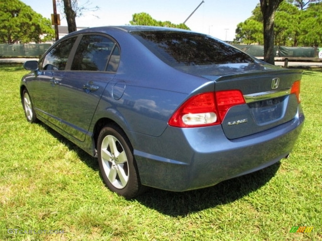 2010 Civic LX-S Sedan - Atomic Blue Metallic / Black photo #5