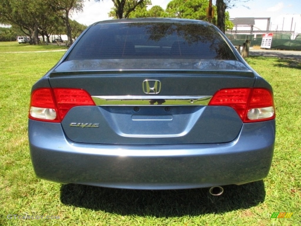 2010 Civic LX-S Sedan - Atomic Blue Metallic / Black photo #7