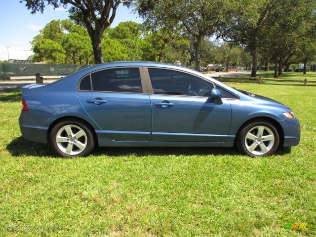 2010 Civic LX-S Sedan - Atomic Blue Metallic / Black photo #11