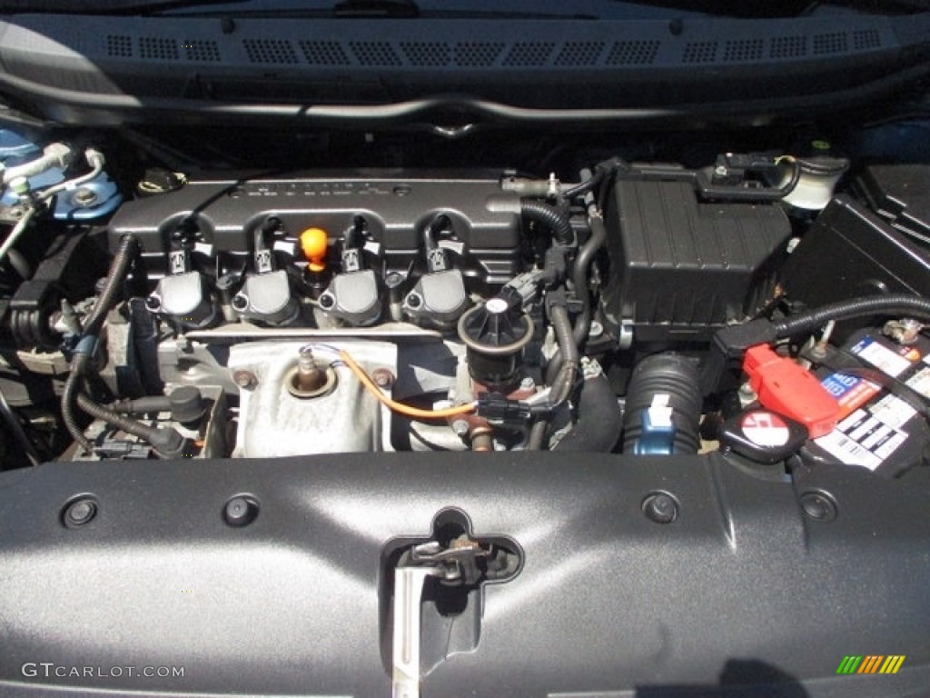 2010 Civic LX-S Sedan - Atomic Blue Metallic / Black photo #18