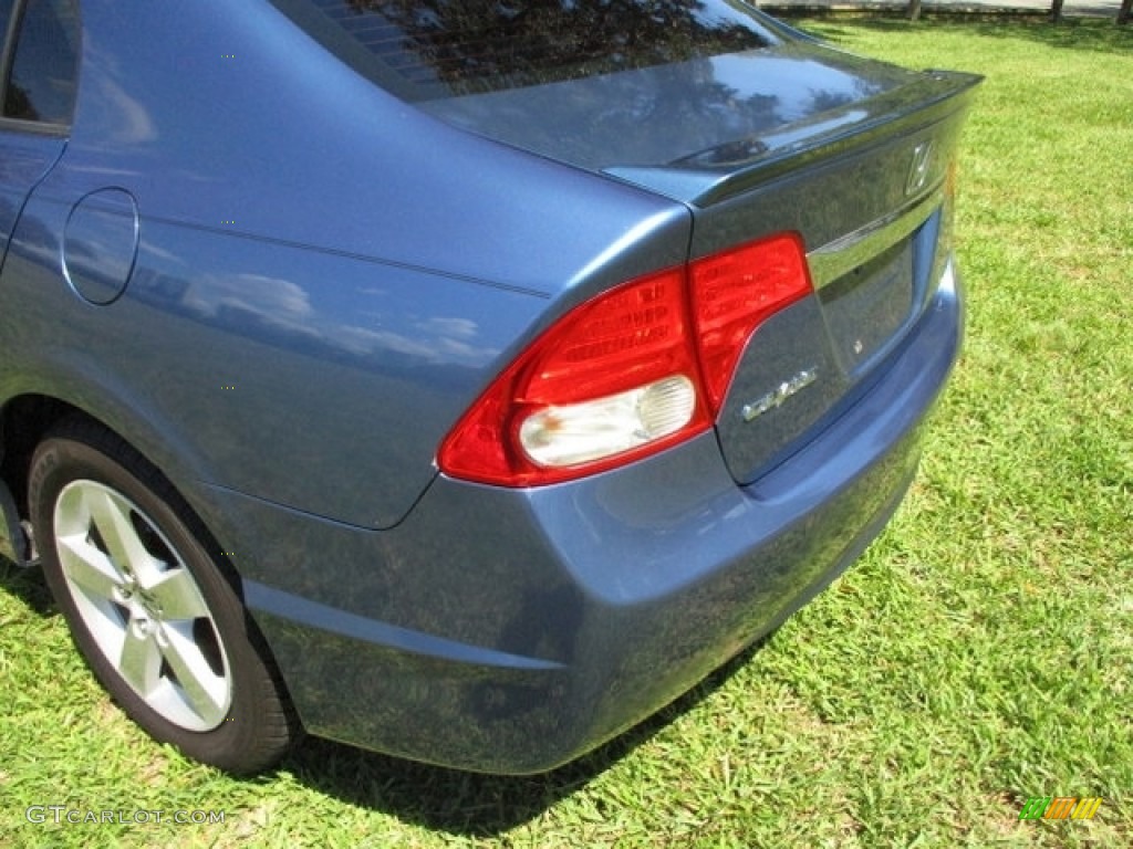 2010 Civic LX-S Sedan - Atomic Blue Metallic / Black photo #27