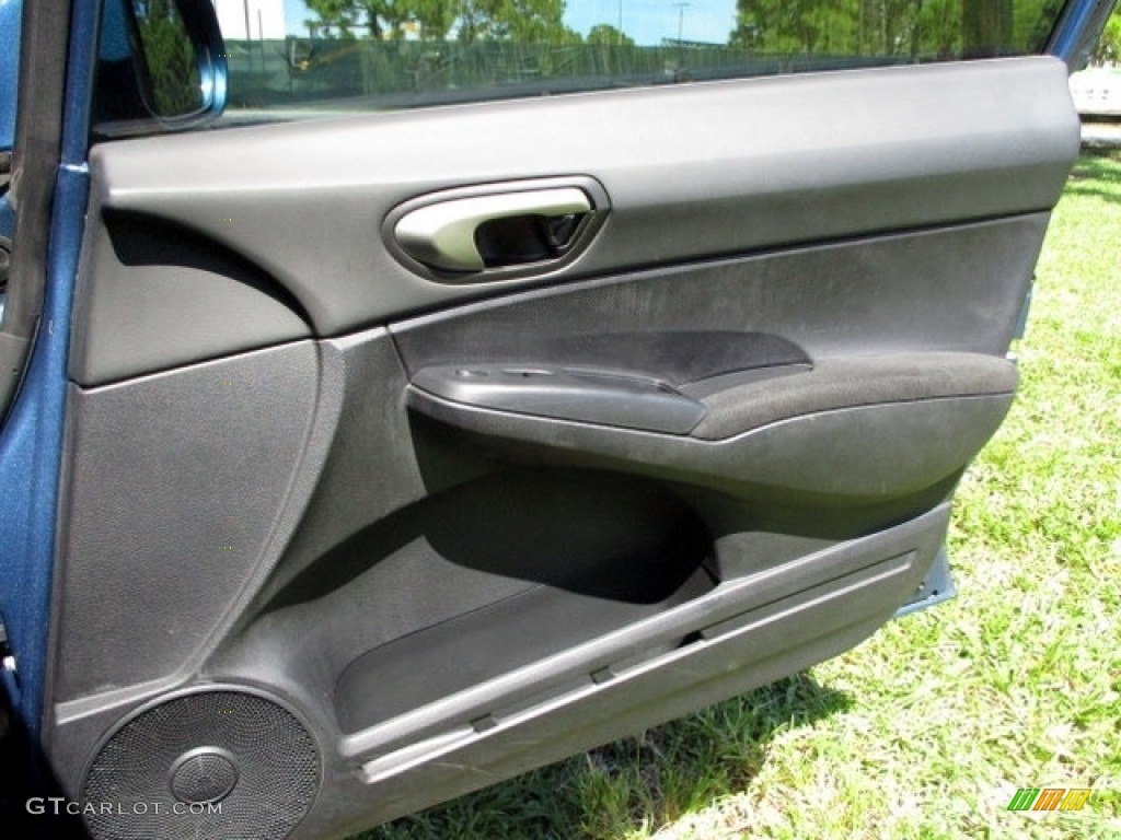 2010 Civic LX-S Sedan - Atomic Blue Metallic / Black photo #30