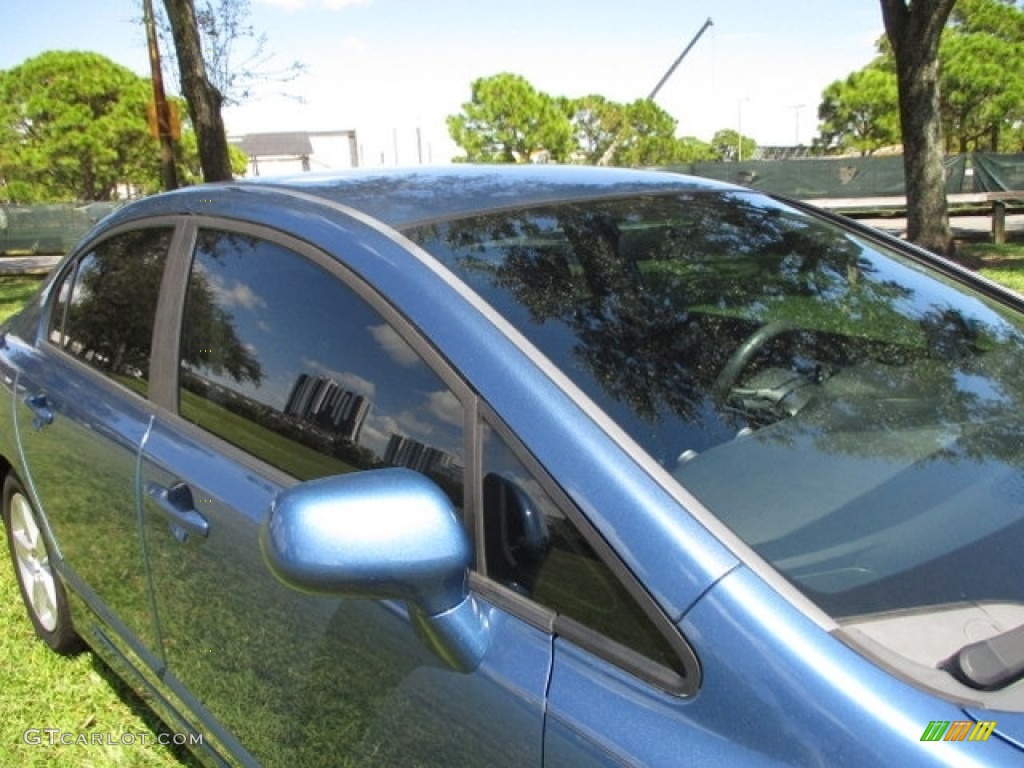 2010 Civic LX-S Sedan - Atomic Blue Metallic / Black photo #44