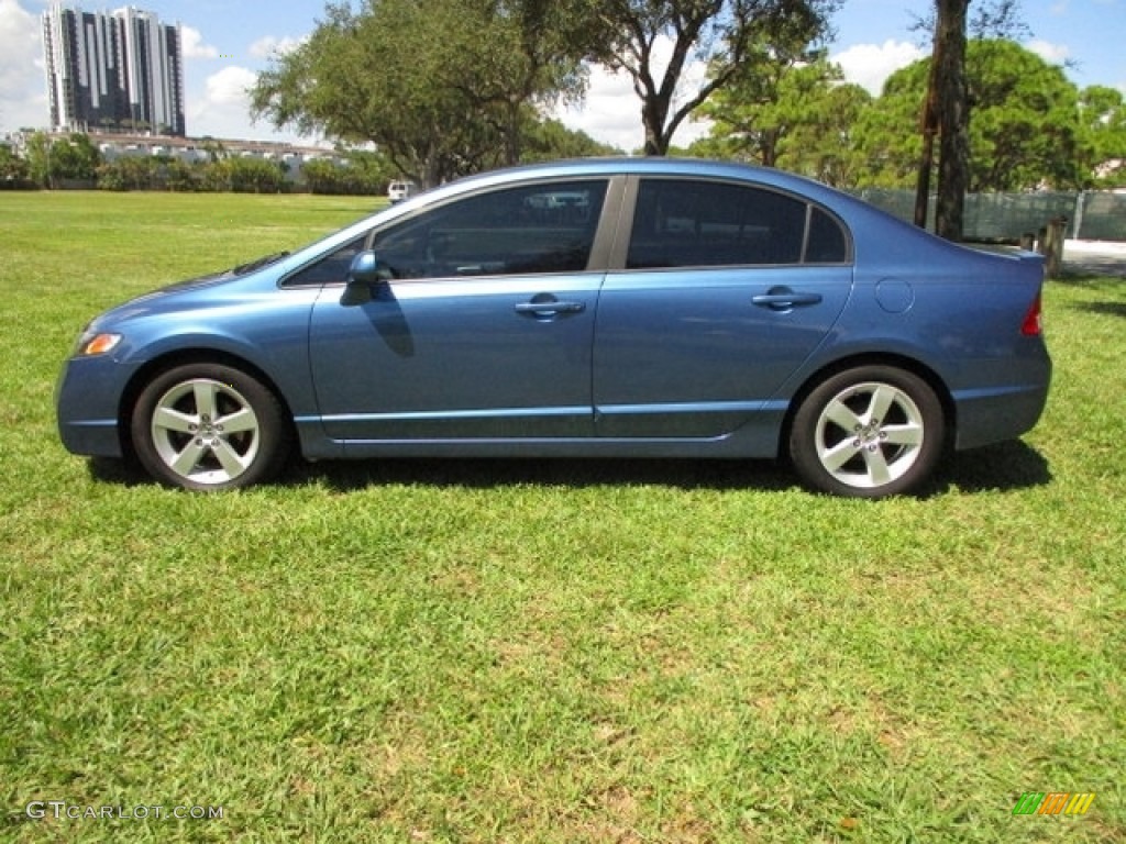 2010 Civic LX-S Sedan - Atomic Blue Metallic / Black photo #46