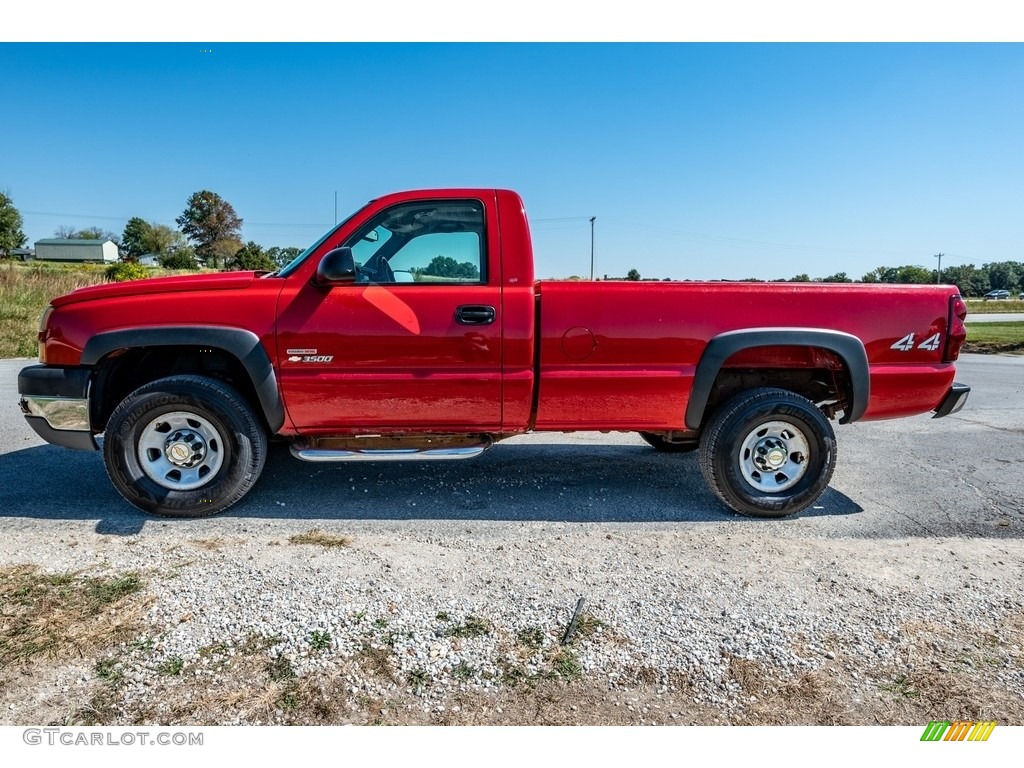 2005 Silverado 3500 Regular Cab 4x4 - Victory Red / Dark Charcoal photo #7