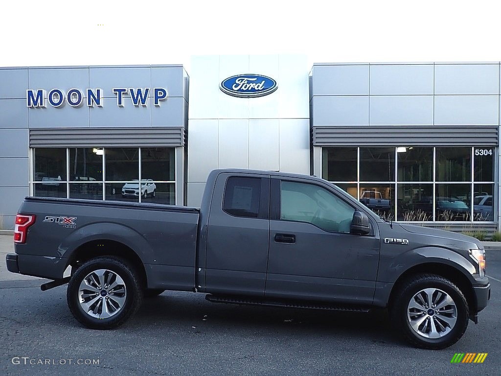 2018 F150 XL SuperCab 4x4 - Lead Foot / Earth Gray photo #1