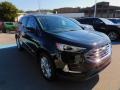 2021 Agate Black Metallic Ford Edge Titanium AWD  photo #9