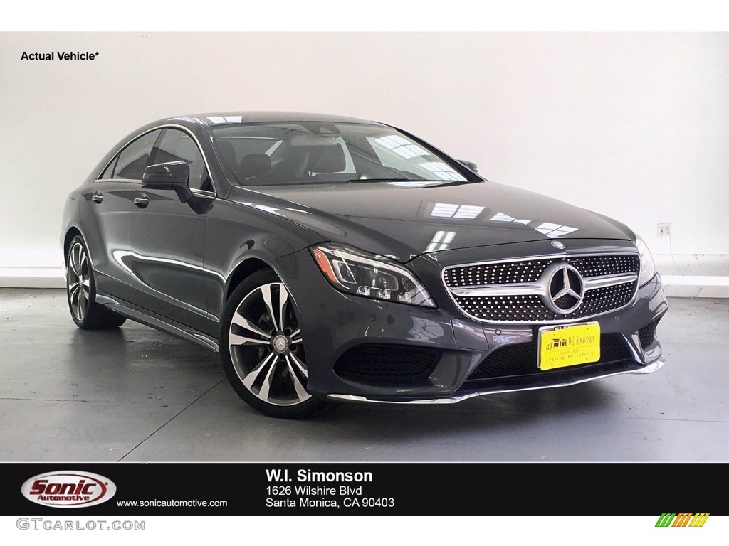2016 CLS 400 Coupe - Steel Grey Metallic / Black photo #1