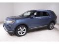 2018 Blue Metallic Ford Explorer Limited 4WD  photo #3