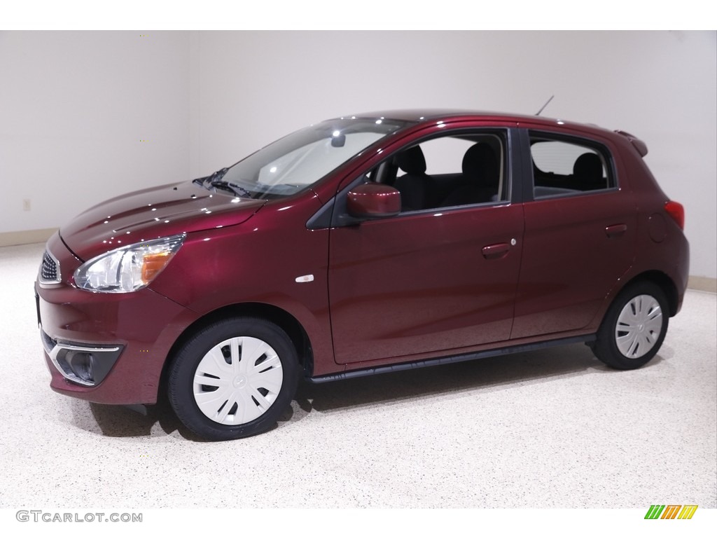 Wine Red 2018 Mitsubishi Mirage ES Exterior Photo #142984401