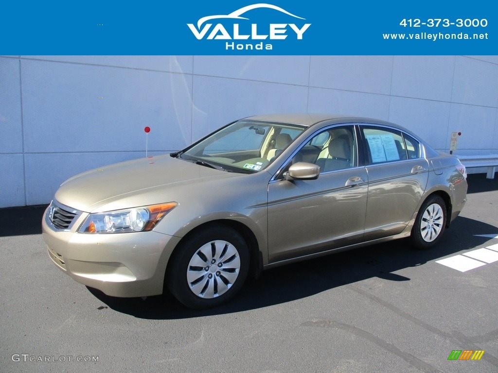 2009 Accord LX Sedan - Bold Beige Metallic / Ivory photo #1