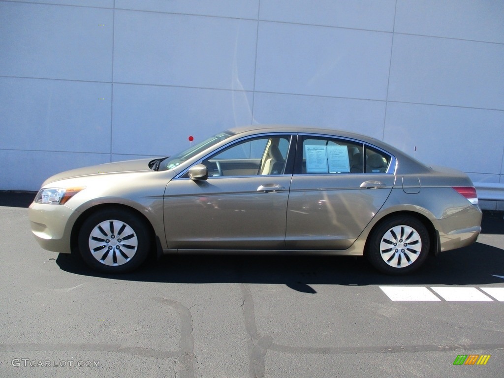 2009 Accord LX Sedan - Bold Beige Metallic / Ivory photo #2
