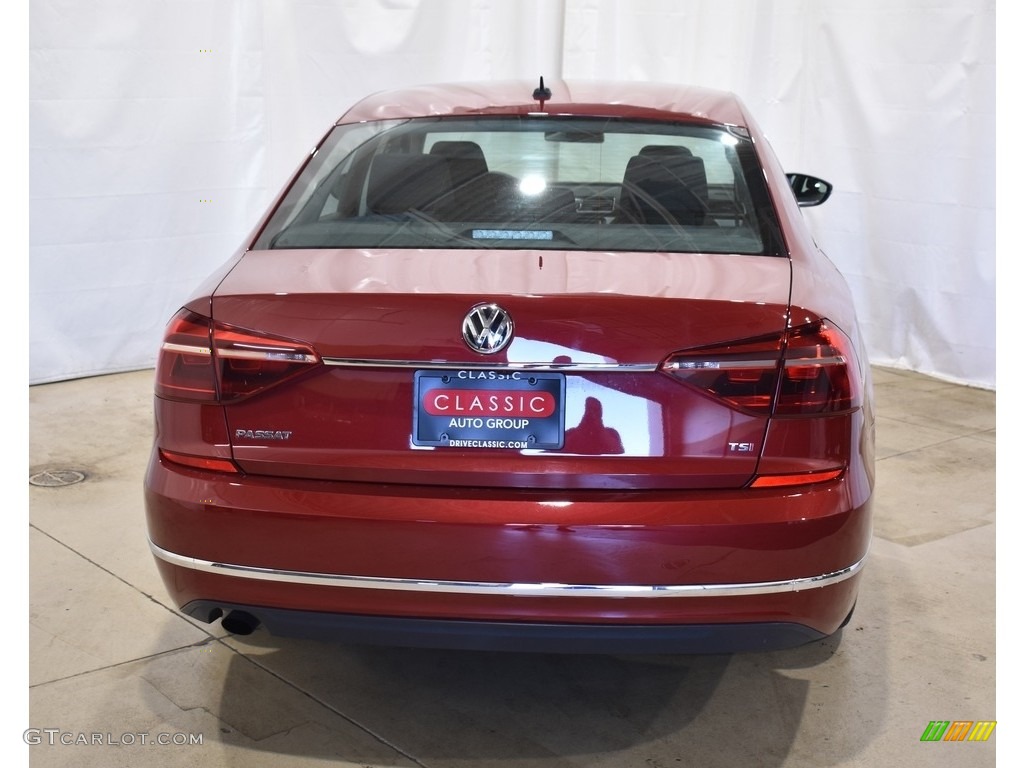 2017 Passat S Sedan - Fortana Red Metallic / Titan Black photo #3
