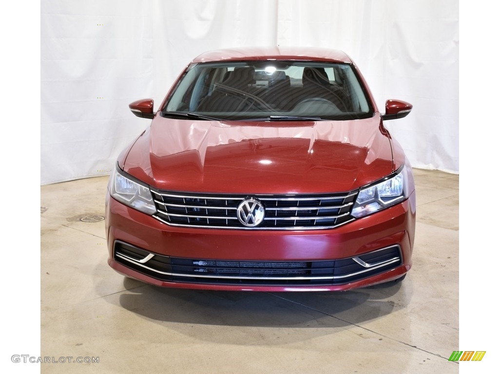 2017 Passat S Sedan - Fortana Red Metallic / Titan Black photo #4