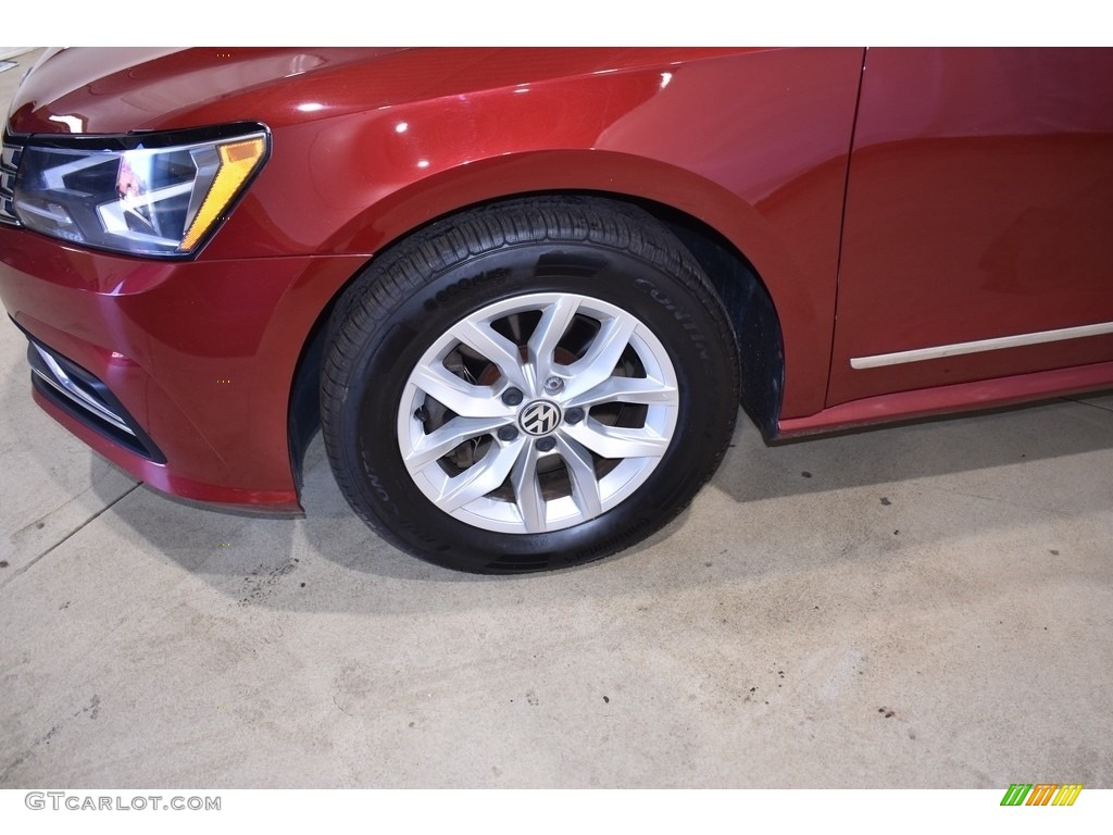 2017 Passat S Sedan - Fortana Red Metallic / Titan Black photo #5