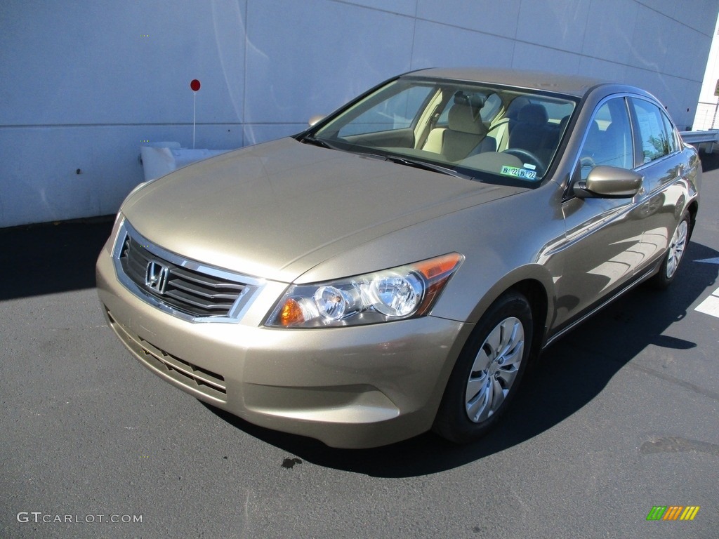 2009 Accord LX Sedan - Bold Beige Metallic / Ivory photo #8