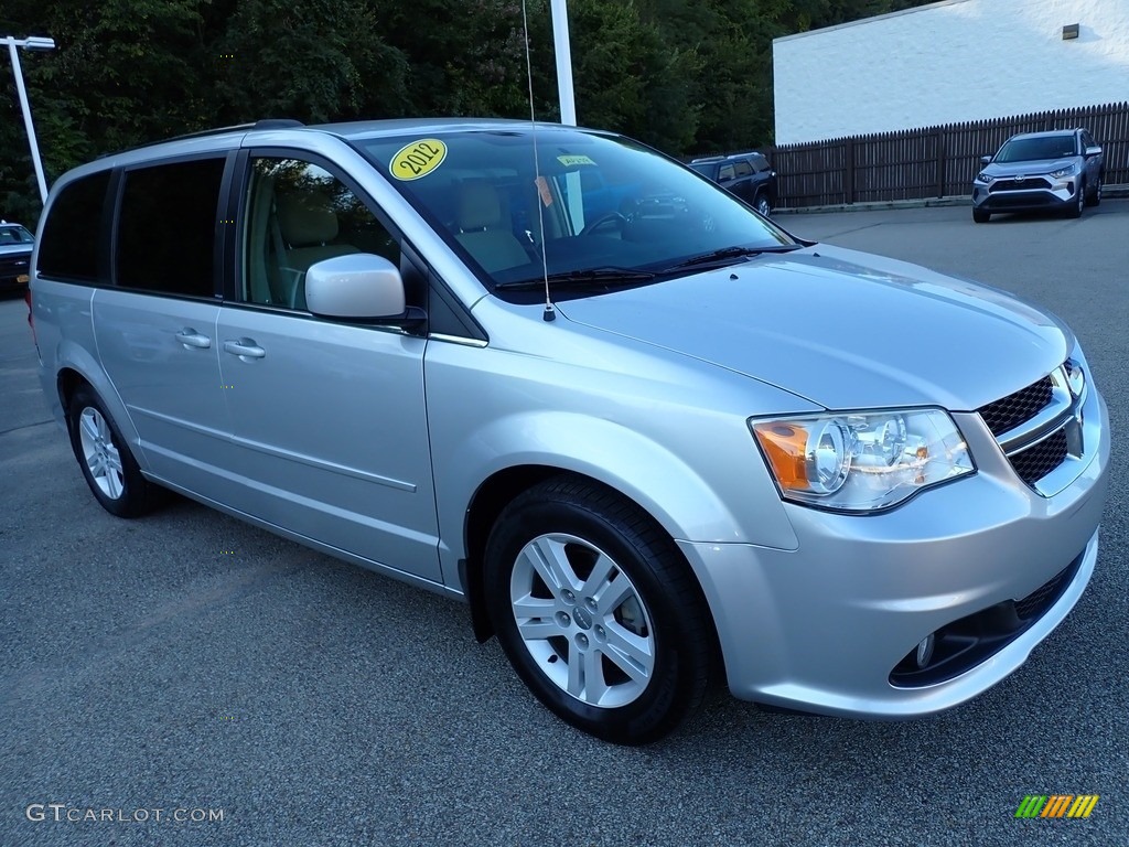 2012 Grand Caravan Crew - Bright Silver Metallic / Black/Light Graystone photo #8