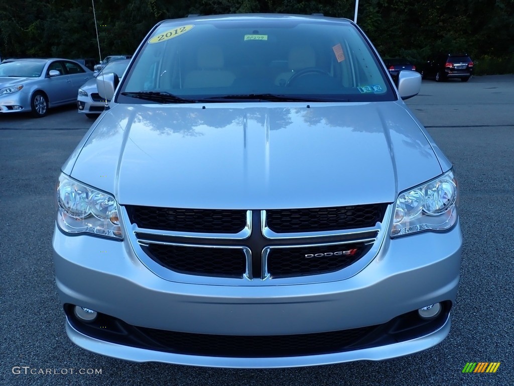 2012 Grand Caravan Crew - Bright Silver Metallic / Black/Light Graystone photo #9