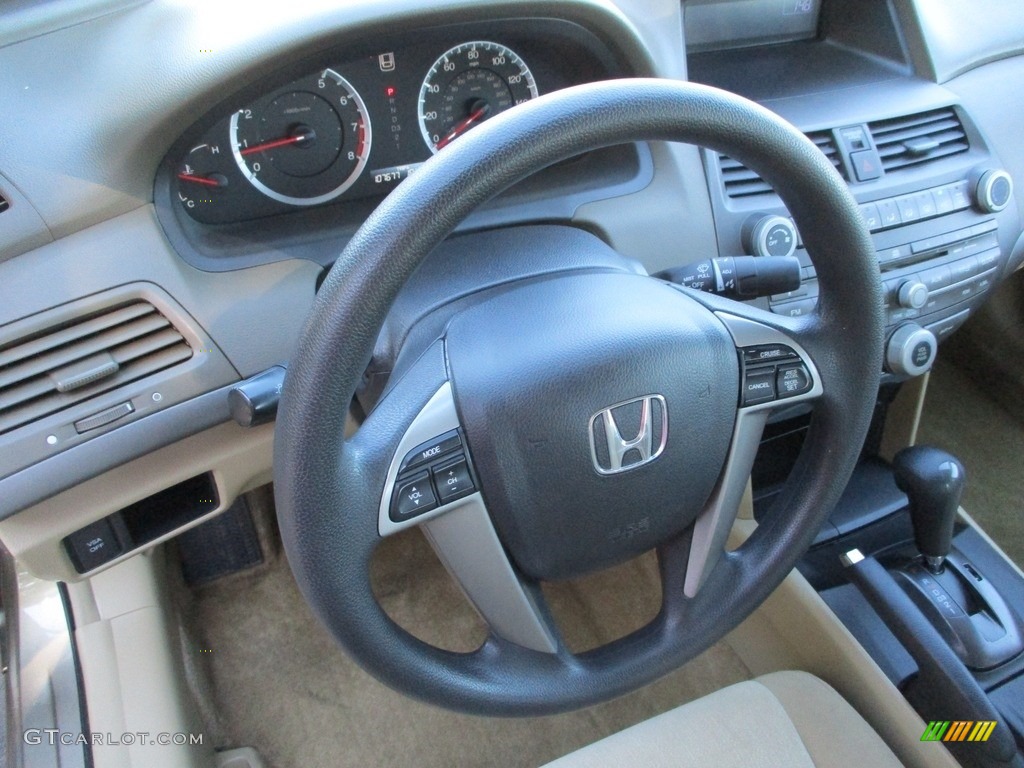 2009 Accord LX Sedan - Bold Beige Metallic / Ivory photo #12