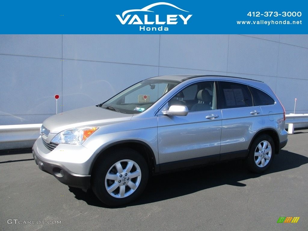 2007 CR-V EX-L 4WD - Whistler Silver Metallic / Gray photo #1