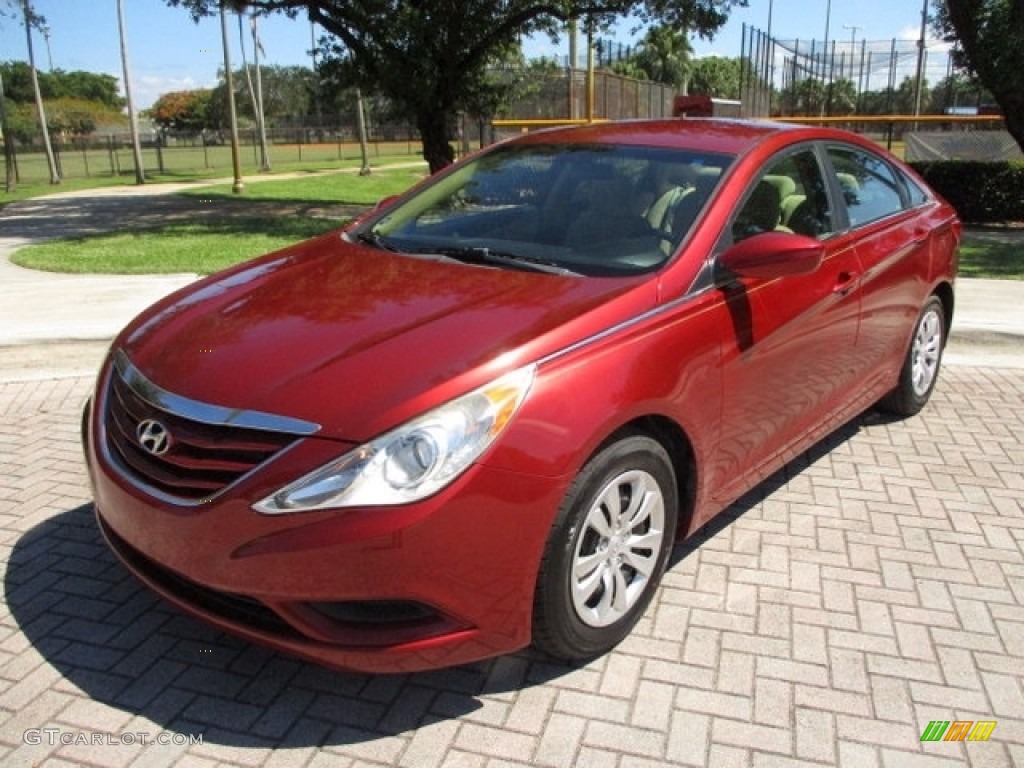 2011 Sonata GLS - Venetian Red / Camel photo #1