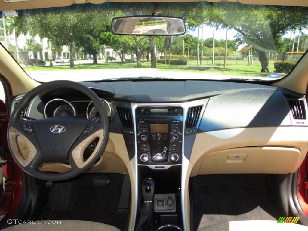 2011 Sonata GLS - Venetian Red / Camel photo #2