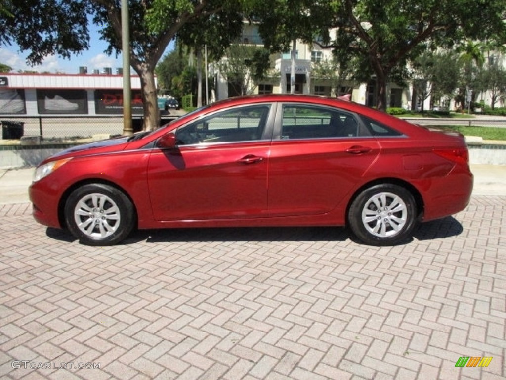 2011 Sonata GLS - Venetian Red / Camel photo #3