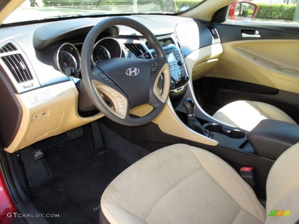 2011 Sonata GLS - Venetian Red / Camel photo #6