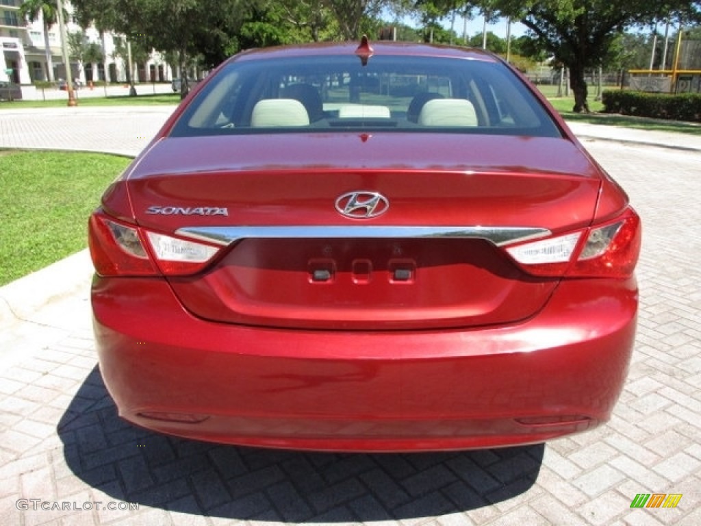 2011 Sonata GLS - Venetian Red / Camel photo #7