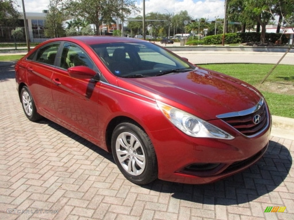 2011 Sonata GLS - Venetian Red / Camel photo #13