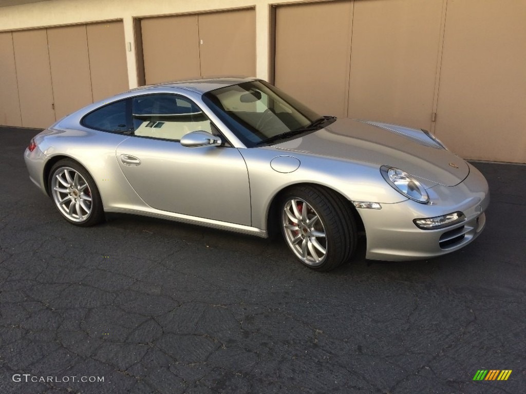 Arctic Silver Metallic 2006 Porsche 911 Carrera 4S Coupe Exterior Photo #142985607