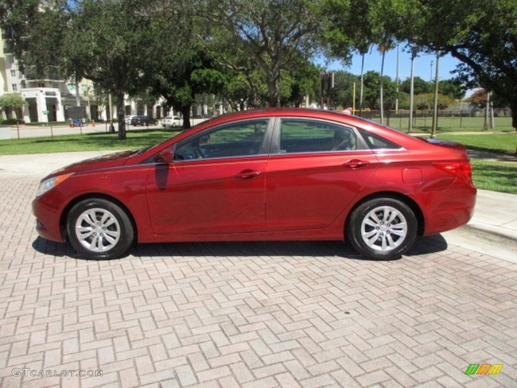 2011 Sonata GLS - Venetian Red / Camel photo #27