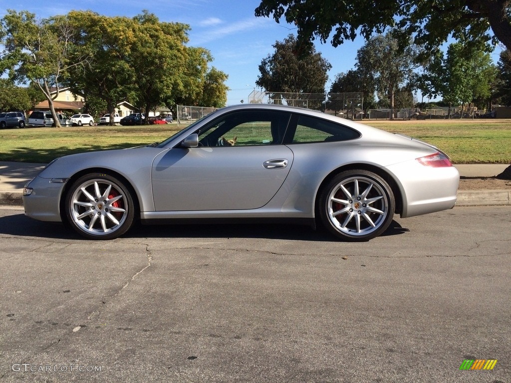 Arctic Silver Metallic 2006 Porsche 911 Carrera 4S Coupe Exterior Photo #142985787