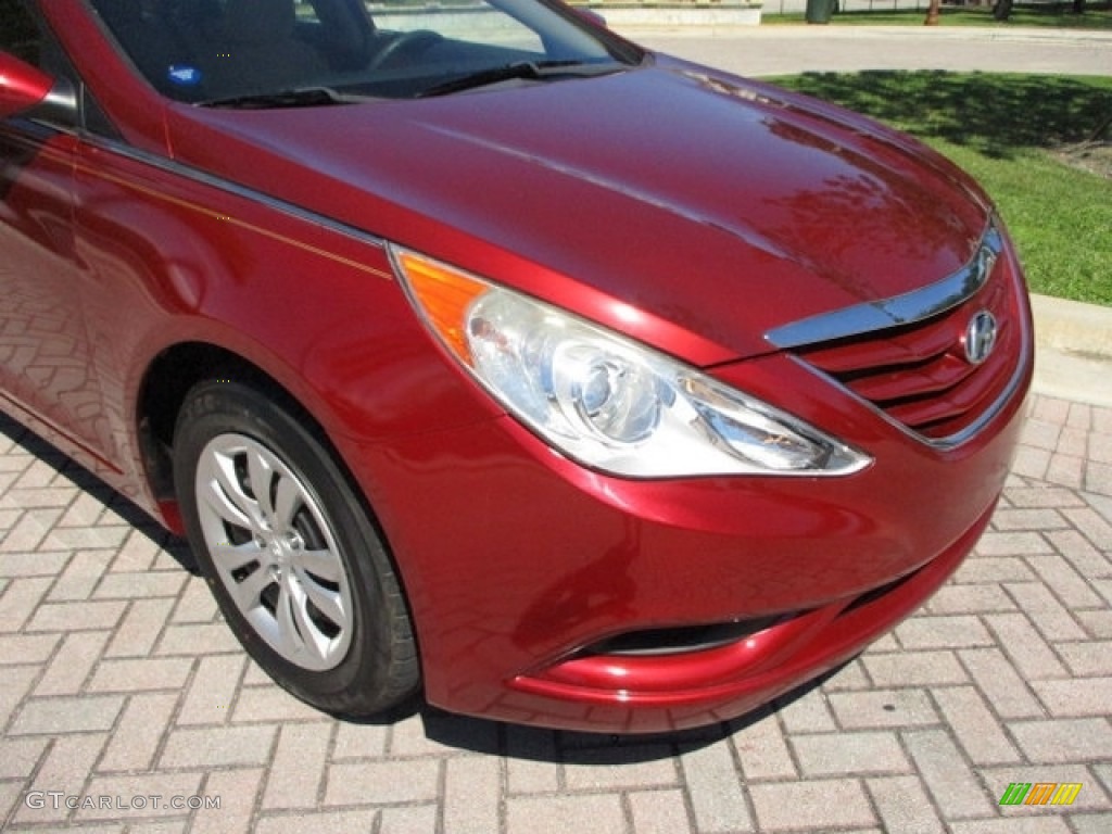 2011 Sonata GLS - Venetian Red / Camel photo #35