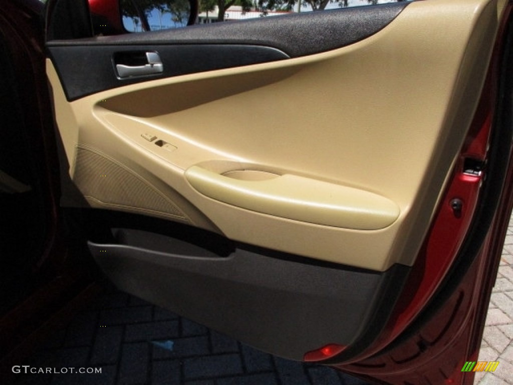 2011 Sonata GLS - Venetian Red / Camel photo #40