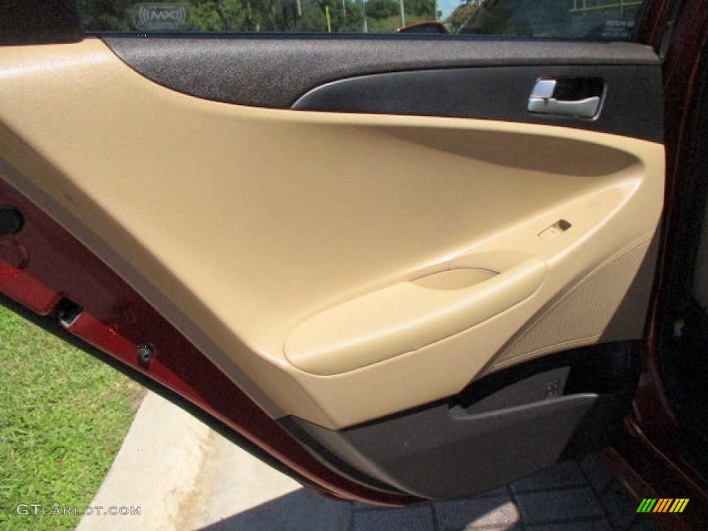 2011 Sonata GLS - Venetian Red / Camel photo #44