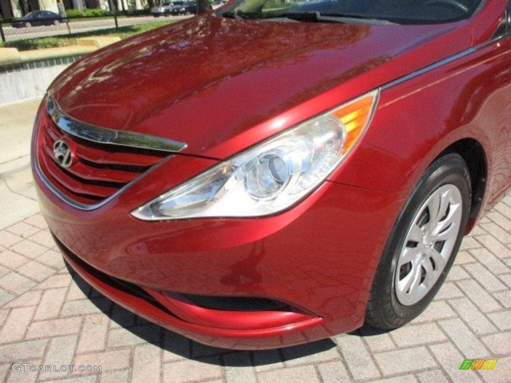 2011 Sonata GLS - Venetian Red / Camel photo #45