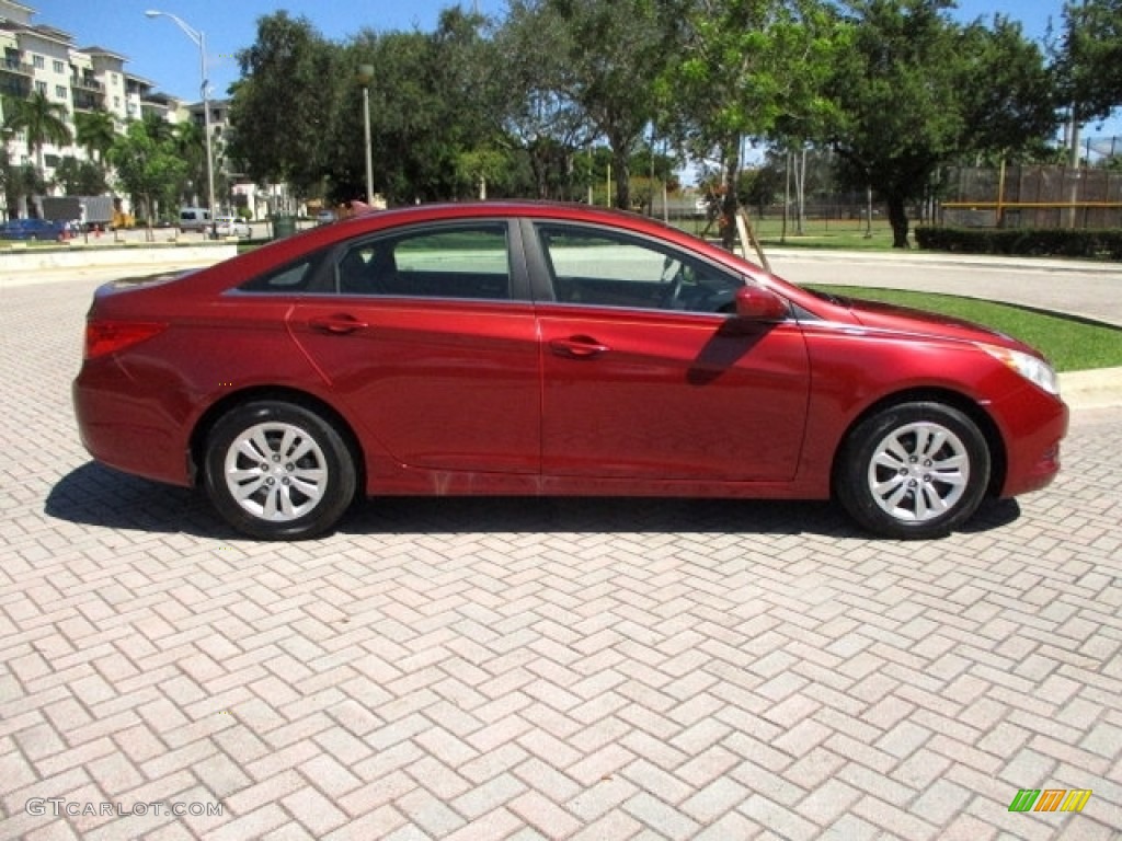 2011 Sonata GLS - Venetian Red / Camel photo #49